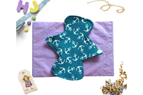Buy  7 inch Cloth Pad Teal Anchors now using this page